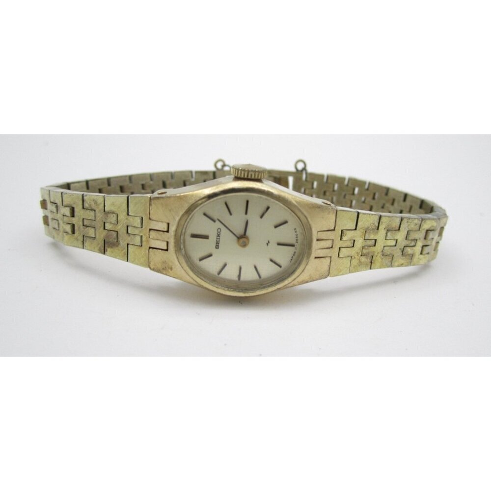 Vtg Women Seiko Hand Wind‎ Mechanical Analog 17mm Watch (H831)  11-7849